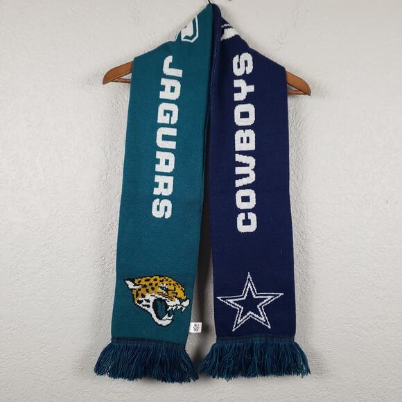 NFL International Series Scarf Cowboys vs Jaguars 2014 Knit - Picture 2 of 2